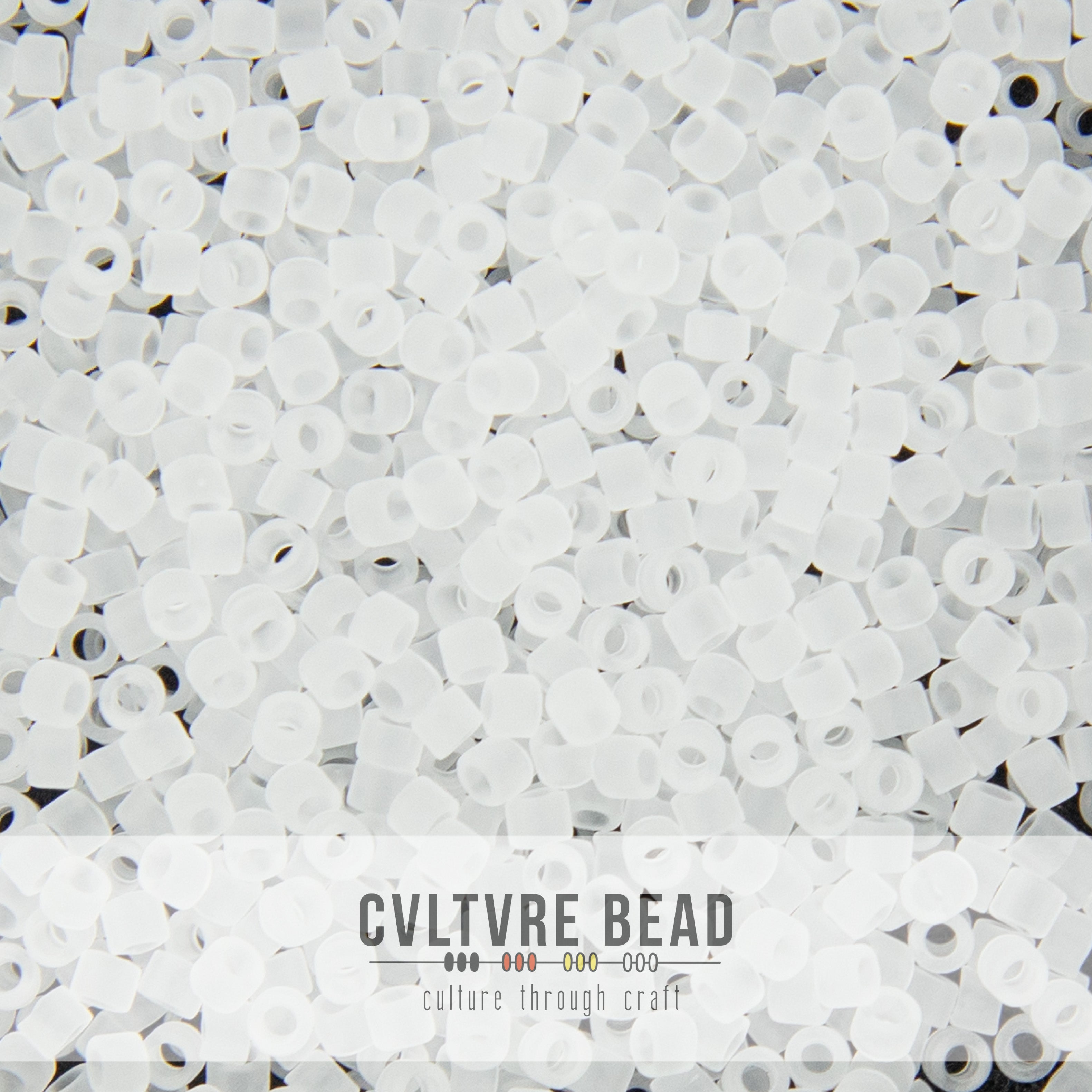 11/0 Matte Transp. Crystal - Miyuki Delica - 7.2 gram tube